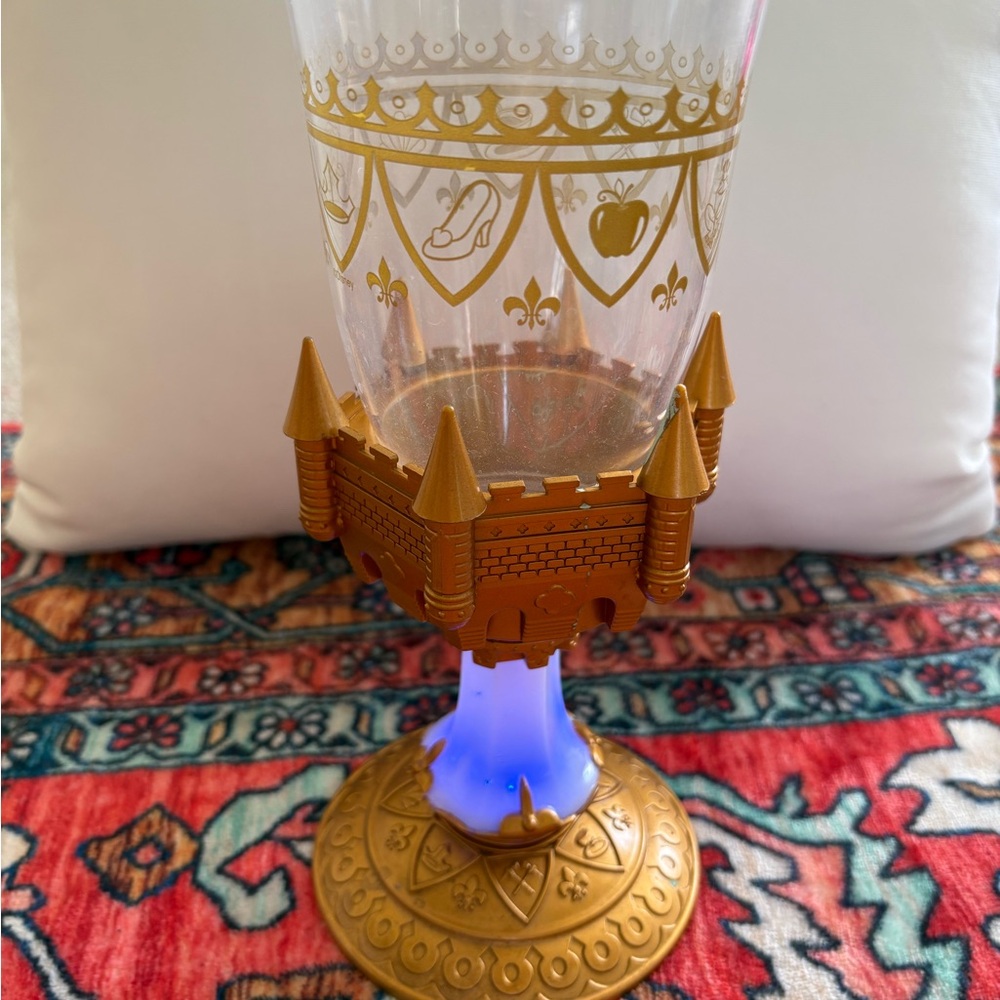 Disney Beauty and the Beast Light Up Goblet Gold. - Picture 3 of 5